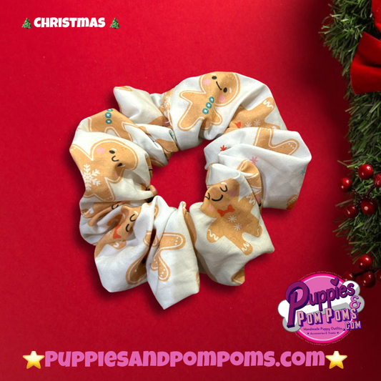 Christmas Gingerbread Men Scrunchies